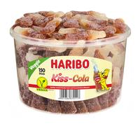 Haribo Kiss Cola Sour Gummy Bottles with Sugar Veggie 1200g