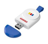 Haribo Magnetic Wireless Charger for Apple Watch, USB-A Compact Charging Dock, Pocket-Size, Gummy Bear Style, Compatible with Apple Watch Series 1-9, SE, Ultra