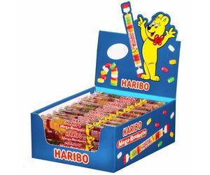 HARIBO Mega Roulette, Fruit Rubber Wheels, Chewy Jellies, 45g (Pack of 40)