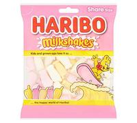 HARIBO Milkshakes 160g - Chewy Milk Flavour Sweets Bag, Fun Treats for Sharing & Snacking