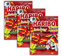 HARIBO Pack of 3 Pasta Flagga Sour Vegan 3 x 160 g