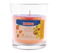 Haribo Peach Paradise Scented Candle Paraffin Wax HxD 8.5 x 7.5 cm Candle in Glass Aroma Candle Gift Idea Orange