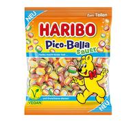 Haribo Pico-Balla Sour Vegan 3 x 160 g Sour Fruit Gums with Confectionery Filling Pack of 3