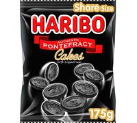 Haribo Pontefract Cakes Soft Liquorice Sweets, 175g