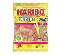 HARIBO Rainbow Strips - Sour and Fruity Gummy Sweets - 130g Share Size