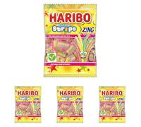 HARIBO Rainbow Strips - Sour and Fruity Gummy Sweets - 130g Share Size (Pack of 4)