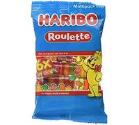 Haribo Roulette Fruit Flavour Sweets, 25g ( pack of 6 )