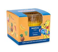 Haribo™ Scented Candle 85g, HxD: 6.5 x 8 cm, Glass Candle, Paraffin Wax, Gift idea, in Gift Box, Orange