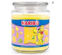 Haribo Scented Candle in Glass with Lid | Lemon Fruits | Scented Candle Lemon | Candles Long Burning Time (100 h) | Gifts for Women | Scented Candle Large (510 g)