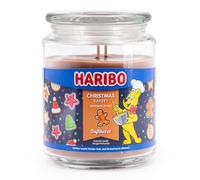 Haribo Scented Candle in Glass | Christmas Bakery 510 g | Spicy Winter Fragrance | Double Wick | 100 Hours Burning Time | Candle in Glass | Gift Idea Christmas