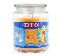Haribo Scented Candle in Glass | Winter Fun 510 g | Sweet Spicy Winter Fragrance | Double Wick | 100 Hours Burning Time | Candle in Glass | Gift Idea Christmas