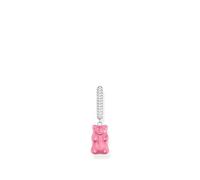 Haribo Single Hoop Earrings Pink Gold Bear - Thomas Sabo x Haribo - Silver Earring with Zirconia and Crystal Glass Pendant