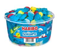 Haribo Smurfs Strawberry Raspberry and Lemon Gelatin-Free Veggie 1350g