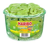 Haribo Sour Apple Rings 1.2 kg Tub Pack of 1)