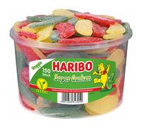 Haribo Sour Pickles Fruit Gums Wine Gums Veggie 150 Pieces 1350g