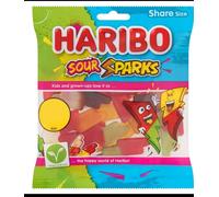 HARIBO Sour Sparks Chewy Gums 12 x 140g bags Full Box, Share Size