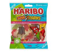 HARIBO Sour Sparks Sweets Sharing Bag Case 160g x 12