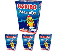 HARIBO Starmix - Gummy and Foam Sweets Gift Box - 380g (Pack of 4)
