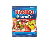 HARIBO Starmix with Real Fruit Juice, Iconic Fruit & Cola Gummy Sweets Loved by All Ages, 140g