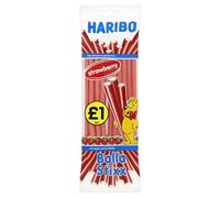 HARIBO Strawberry Balla Stixx Bag, 140 g, Pack of 12
