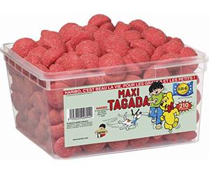 Haribo Strawberry Tagada Sweets 1.1 Kg Full Sealed Tub (210 pieces)