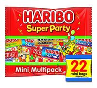 Haribo Super Party Multipack, 22 x 16g Mini Bags Party Treatsize Sweets
