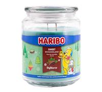 Haribo Scented Candle in Glass | Sweet Wonderland 510 g | 100 Hours Burning Time | Sweet Scented Candle | 2 Wicks | Glass | Winter Fragrance | Gift Idea for Christmas