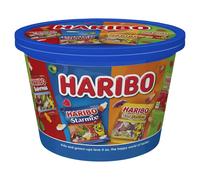 Haribo Sweets Sharing Tub, Assorted Gummy Candies with Starmix, Tangfastics, Gia