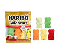 Haribo Sweets Snack Bag, Plushie Pillow Friends, Squeeze Fidget Toy - Share With Your Friends, 5 Plushies Per Pack, Pretend Imaginative Play, Gift 3+ (Haribo Goldbears)