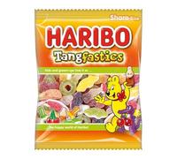 HARIBO Tangfastics Fizzy Gummy Sweets, 140g - Sweet & Sour Candy Mix, Tangy Gummies for Kids & Adults