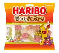 HARIBO Tangfastics - Sour and Fizzy Gummy Sweets - Multipack - 100 x 16g Mini Bags