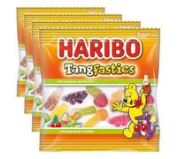 HARIBO Tangfastics - Sour and Fizzy Gummy Sweets - Multipack - 100 x 16g Mini Bags (Pack of 4)