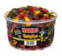 Haribo Vampis fruity gummy bats with licorice 1350g