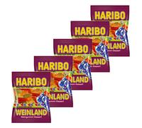 Haribo Weinland, 5 Piece Package, Gummy Bears, Wine Gums, Sweets, Jellies, Bag