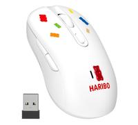 Haribo Wireless Mouse, Bluetooth 3.0 and 5.0, 2.4GHz Connection, Divers DPI Option, Multi Pairing, Gummy Bear Style for Laptop, Desktop, Netbook, Pcs