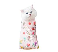 Harikaji Cat Grooming Wrap, Pet Restraint Bag Cat Wrap for Stress-Free Nail Clipping Anti-Scratch Anti-Escape Multifunctional Care Pet Tool(Pink,S)