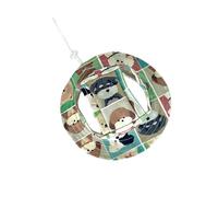 Harikaji Pet Hat, Cat Summer Hat Fashion Dog Canvas Princess Hat Adjustable Chin Strap Sun Protection Visor for Puppy Dog (Dog Family,L)
