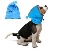 Harikaji Pet Hat, Dog Ear Muffs Fleece Dog Winter Hats Windproof Cap Quiet Ears Covers for Small Medium Dogs Blue M