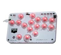 HARIKIKI Arcade Game Stick, Arcade Game Keyboard Fight Box, S16 Retro Game Keypad Street Fighter Joystick Gamer for Switch/PS4/PC/PS3