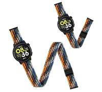 Harikiri 2 Pack 22mm Braided Stretchy Nylon Magnetic Clasp Straps Compatible with COROS Pace 4/3/Pace Pro Quick-Release Ankle & Arm Strap, For COROS Apex 2 Pro/Pro/4 42mm/46mm for Men Women