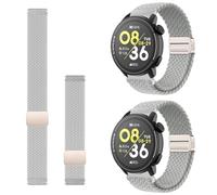 Harikiri 2 Pack 22mm Braided Stretchy Nylon Magnetic Clasp Straps Compatible with COROS Pace 4/3/Pace Pro Quick-Release Ankle & Arm Strap, For COROS Apex 2 Pro/Pro/4 42mm/46mm for Men Women