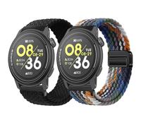 Harikiri 2 Pack Woven Magnetic Straps Compatible with COROS PACE 3/APEX 2 PRO/APEX PRO/APEX 46mm for Men and Women, Breathable, Adjustable, (Multicolor)
