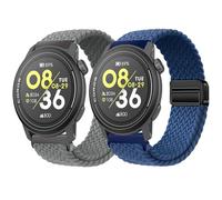 Harikiri 2 Pack Woven Magnetic Straps Compatible with COROS PACE 3/APEX 2 PRO/APEX PRO/APEX 46mm for Men and Women, Breathable, Adjustable, (Multicolor)