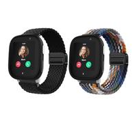 Harikiri 2 Pack Woven Magnetic Straps Compatible with Xplora X6/X6 Pro/Anio 6, Breathable, Adjustable,Multicolor