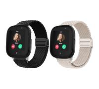 Harikiri 2 Pack Woven Magnetic Straps Compatible with Xplora X6/X6 Pro/Anio 6, Breathable, Adjustable,Multicolor