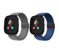 Harikiri 2 Pack Woven Magnetic Straps Compatible with Xplora X6/X6 Pro/Anio 6, Breathable, Adjustable,Multicolor