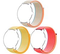 Harikiri 3 Pack 18mm Nylon Watch Straps Compatible With Garmin Venu 3S/2s/Vivoactive 4S/3S/Active S Adjustable Quick Release For Huawei Watch GT 6/5 Pro,Fossil Women's Gen 6 42mm for Men Women
