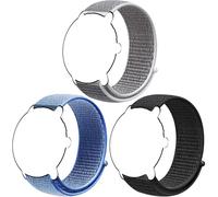 Harikiri 3 Pack 22mm Nylon Watch Straps Compatible with Garmin Venu 4/3/2,Adjustable Quick Release For Samsung Gear S3 Classic,Fossil Men's Gen 6,Amazfit Bip 6/5 Balance 2 for Men Women