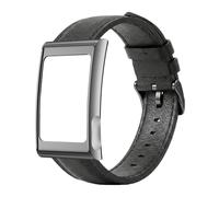 Harikiri Leather Band Compatible with AMIT Helio Strap with Full Metal Protective Case for High-Intensity Training, Soft Adjustable Quick Release Replacement Band for Women and Men