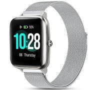 Harikiri Metal Strap Compatible with Fitpolo H205L,19mm Watch Band for GRV FC1,Hama 5910/4900,LETSACTIV ID205U,Vowtop ID205U,Veryfitpro 205L/205U/205G,Umidigi Uwatch3,Yamay fitness SW020/SW021/SW023